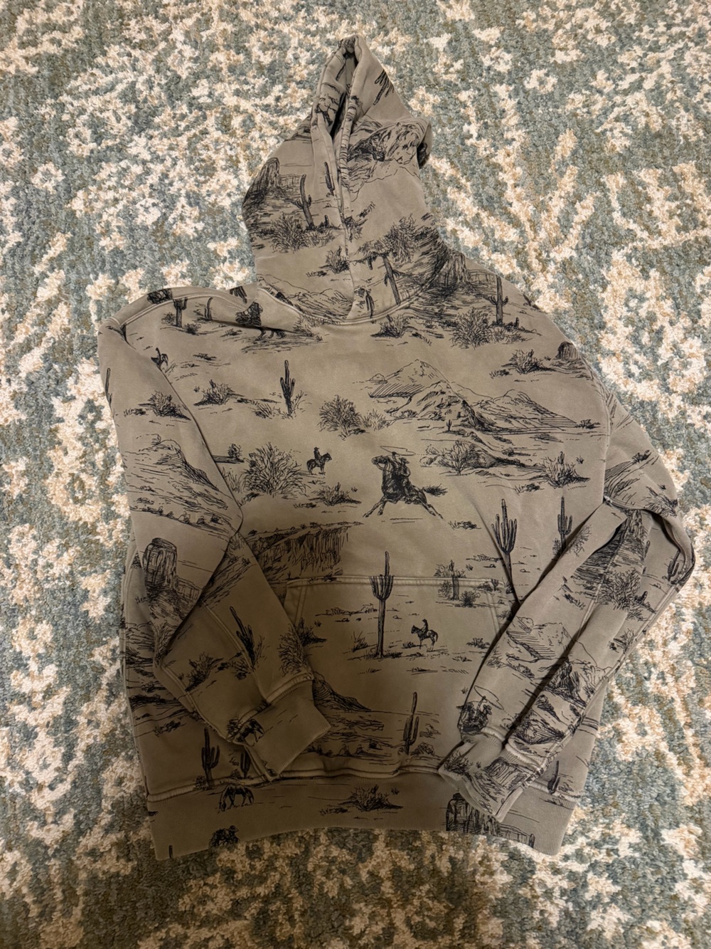 Graphic Quarter-Zip Pullover Sweatshirt